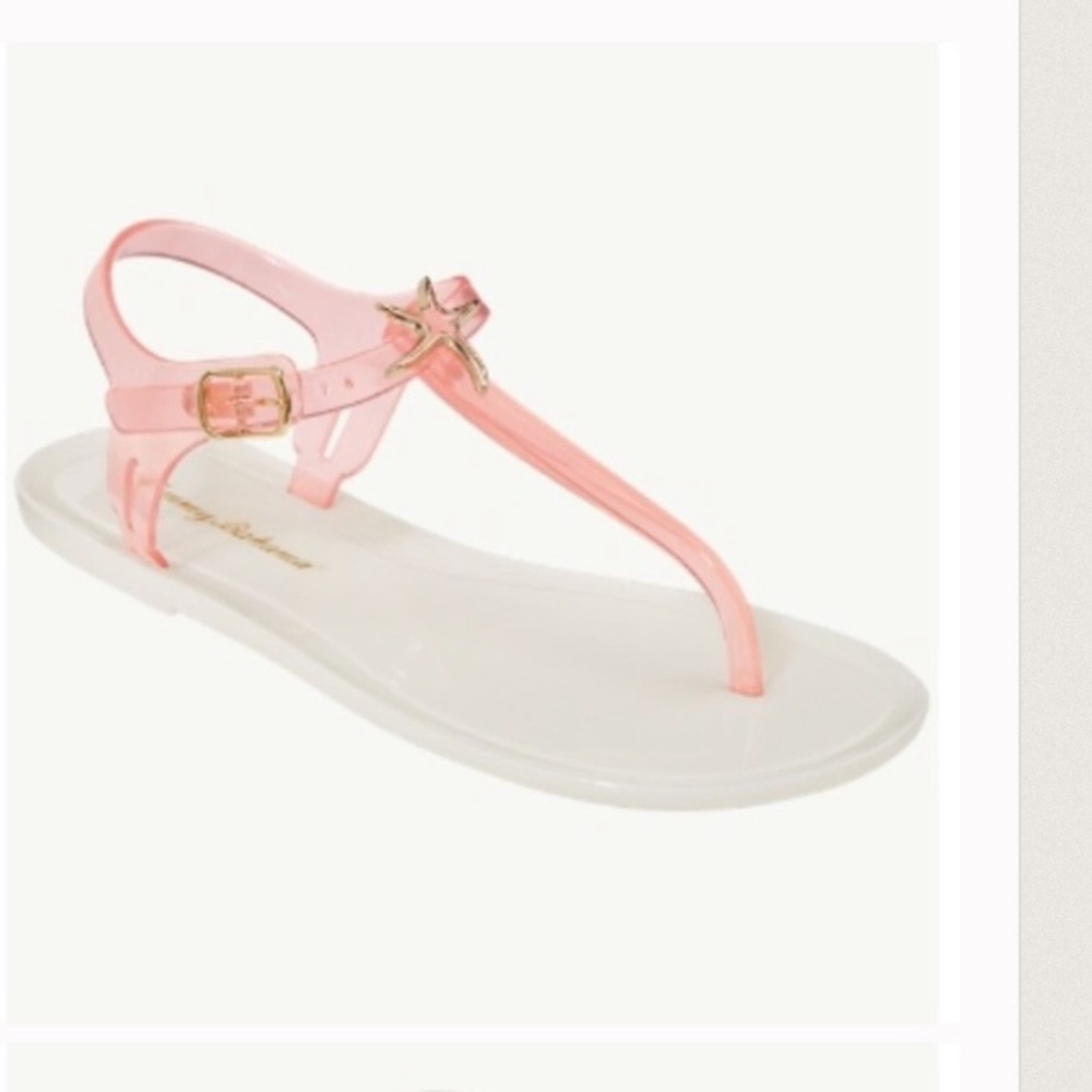 Tommy Bahama pink star jelly sandals size 8